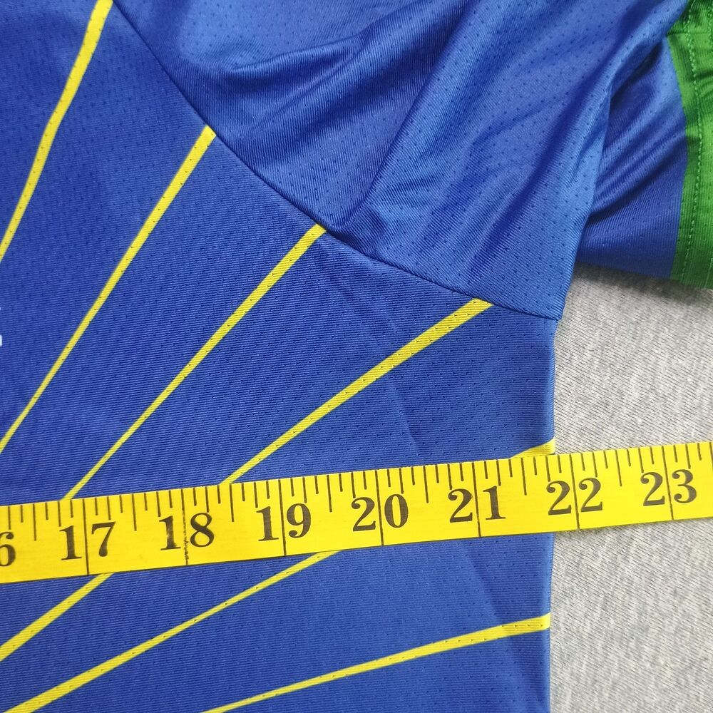 Primal Escape Adventures Women XL Impel Active Shirt Blue Green Graphic Jersey - Picture 6 of 7